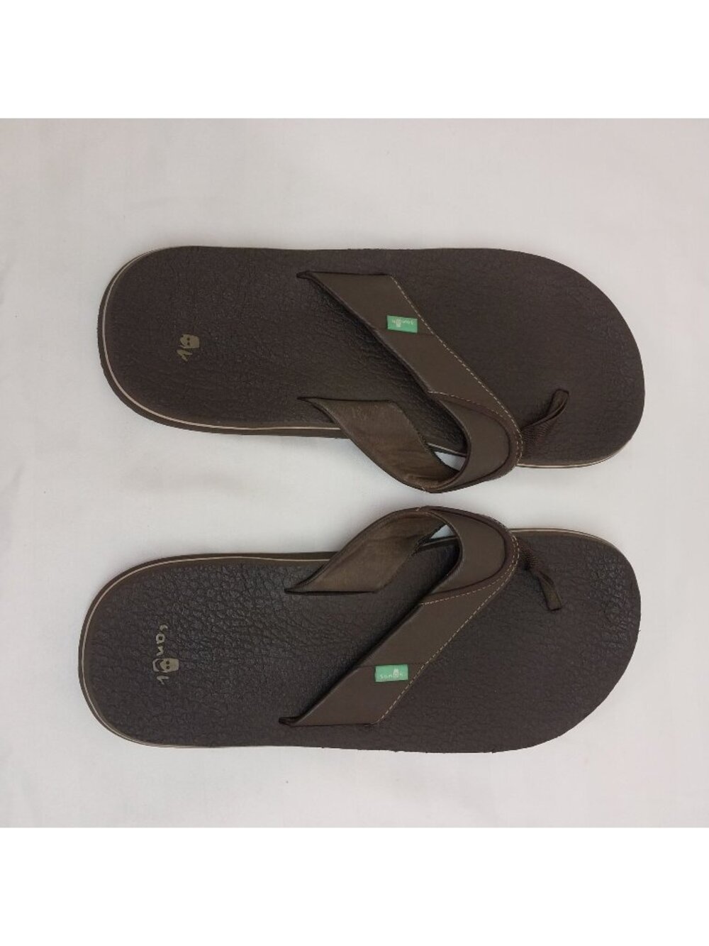 Sanuk Men's Brown Flip Flops